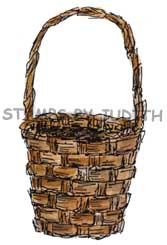 N-10 Med. Tall Ash Basket